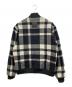 maison kitsune (メゾンキツネ) Wool Blend Bomber Jacket ホワイト×ブラック サイズ:L：18000円