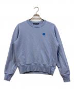 Acne studiosアクネ ストゥディオス）の古着「ワッペンロゴスウェット」｜ブルー