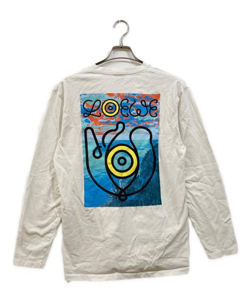 LOEWE（ロエベ）LOEWE (ロエベ) バックプリントTシャツ ホワイト サイズ:Sの古着・服飾アイテム