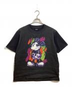 maxsix×DISNEYマックスシックス×ディズニー）の古着「3ＤアートデザインプリントTシャツ」｜ブラック