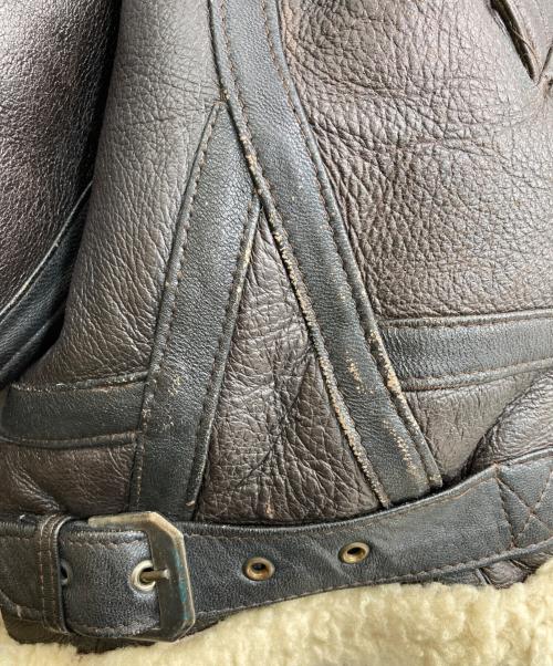 ORIGINAL SHEARLING（オリジナルシアリング）original shearling (オリジナルシアリング) ムートンジャケット ブラック サイズ:Mの古着・服飾アイテム