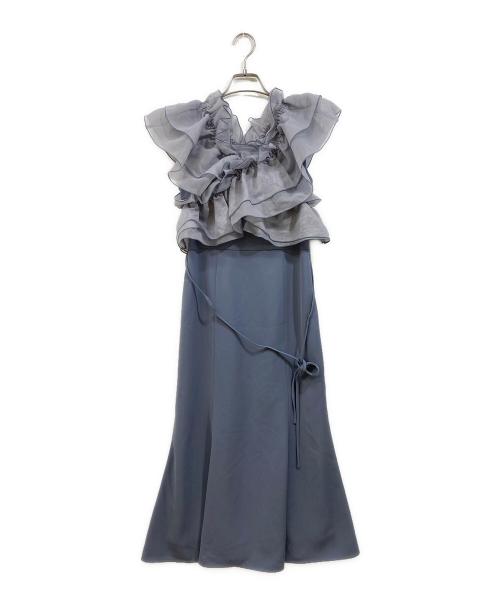 Rirandture（リランドチュール）Rirandture (リランドチュール) 2WAYフリルワンピース ブルー サイズ:1の古着・服飾アイテム