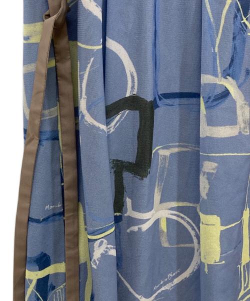 MORABITO（モラビト）MORABITO (モラビト) 総柄ワンピース ブルー サイズ:SIZE 38の古着・服飾アイテム