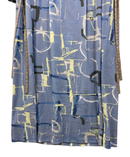 MORABITO（モラビト）MORABITO (モラビト) 総柄ワンピース ブルー サイズ:SIZE 38の古着・服飾アイテム