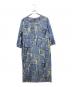 MORABITO（モラビト）の古着「総柄ワンピース」｜ブルー