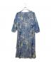 MORABITO (モラビト) 総柄ワンピース ブルー サイズ:SIZE 38：15000円