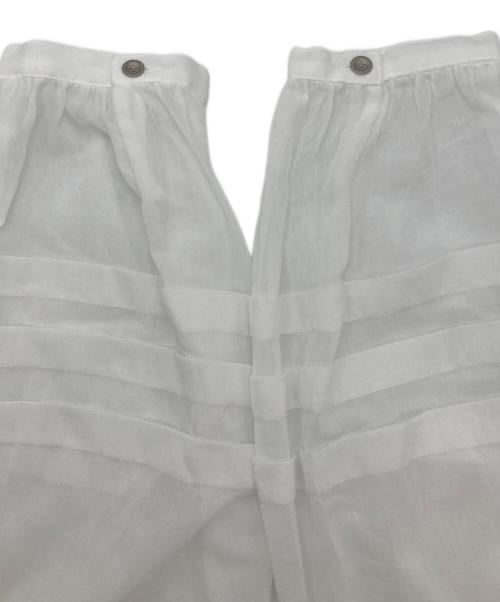 MORABITO（モラビト）MORABITO (モラビト) 切り替えデザインブラウス ホワイト サイズ:SIZE 38の古着・服飾アイテム