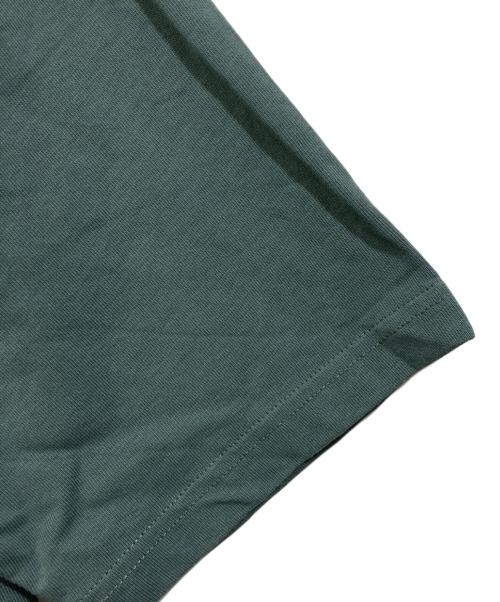 ami（アミ）ami (アミ) オーガニックコットン ヘビージャージー Tシャツ グリーン サイズ:XXSの古着・服飾アイテム