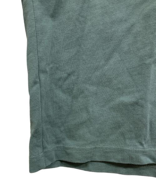 ami（アミ）ami (アミ) オーガニックコットン ヘビージャージー Tシャツ グリーン サイズ:XXSの古着・服飾アイテム