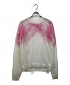 masuエムエーエスユー）の古着「CLEAR ANGEL WING SWEATER」｜ホワイト×ピンク