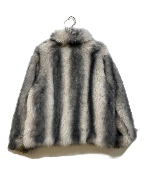 LAGUA GEM（ラグアジェム）LAGUA GEM (ラグアジェム) FAUX ファーコート グレー サイズ:Sの古着・服飾アイテム