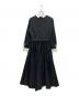foufou (フーフー) THE DRESS double cuffs bicolor one piece ブラック サイズ:S：16000円