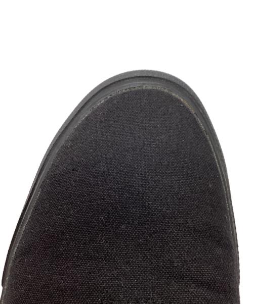 COMME des GARCONS HOMME（コムデギャルソン オム）COMME des GARCONS HOMME (コムデギャルソン オム) ブラックキャンバススニーカー ブラック サイズ:26の古着・服飾アイテム
