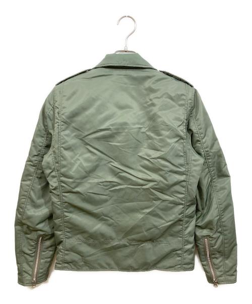 Schott（ショット）Schott (ショット) ナイロンライダースジャケット グリーン サイズ:Sの古着・服飾アイテム