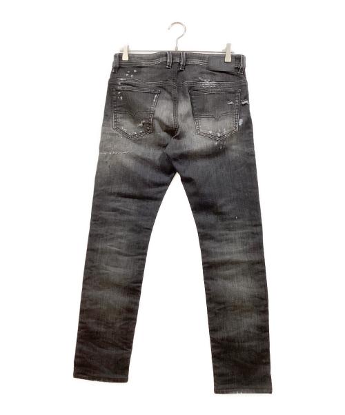 DIESEL（ディーゼル）DIESEL (ディーゼル) THOMMER JOGG JEANS ブラック サイズ:78.5cm (W31)の古着・服飾アイテム