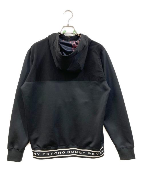 Psycho Bunny（サイコ バニー）Psycho Bunny (サイコ バニー) HERVEY ダンボールニット ジップパーカ ブラック サイズ:SIZE Mの古着・服飾アイテム