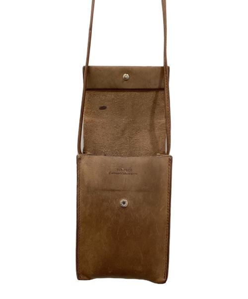 SLOW&CO（スロウアンドコー）SLOW&CO (スロウアンドコー) レザーショルダーバッグ ブラウンの古着・服飾アイテム