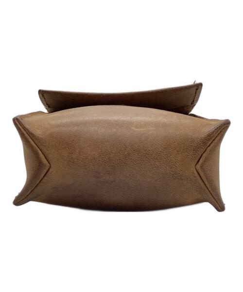 SLOW&CO（スロウアンドコー）SLOW&CO (スロウアンドコー) レザーショルダーバッグ ブラウンの古着・服飾アイテム