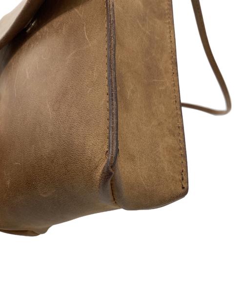 SLOW&CO（スロウアンドコー）SLOW&CO (スロウアンドコー) レザーショルダーバッグ ブラウンの古着・服飾アイテム