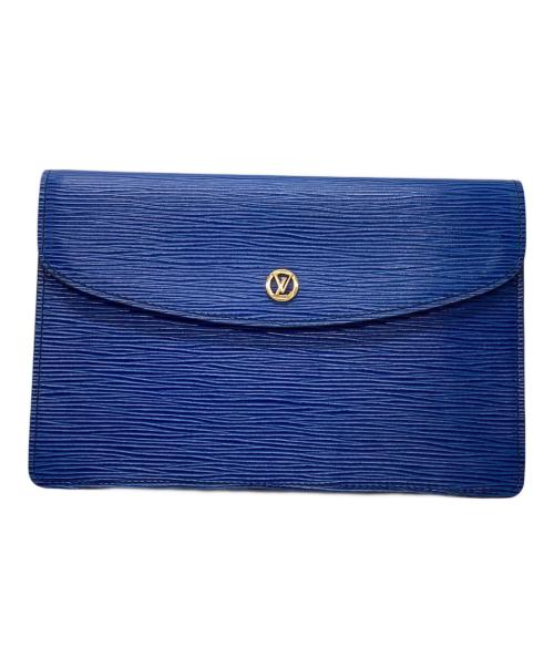 LOUIS VUITTON（ルイ ヴィトン）LOUIS VUITTON (ルイ ヴィトン) クラッチバッグ ブルーの古着・服飾アイテム