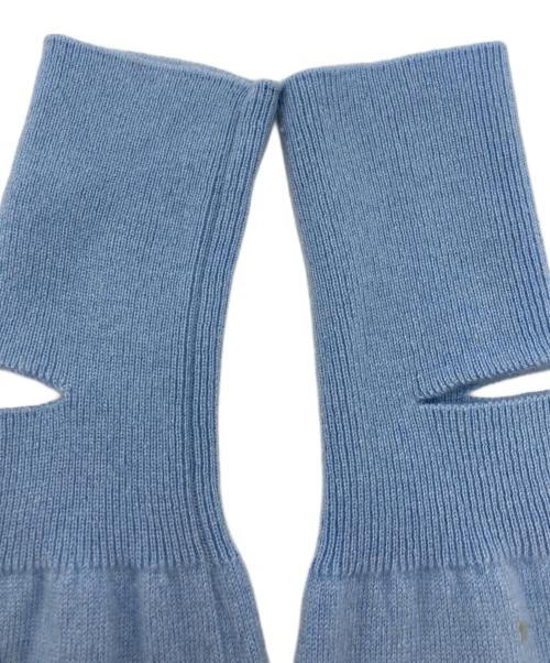 Meryll Rogge（メリルロッゲ）Meryll Rogge (メリルロッゲ) カシミヤポロニット スカイブルー サイズ:XSの古着・服飾アイテム