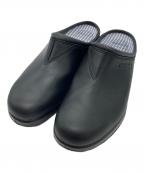 COMME des GARCONS HOMME×BLUND STONEコムデギャルソン オム×ブランドストーン）の古着「ステアオイルスムースクロッグサンダル」｜ブラック