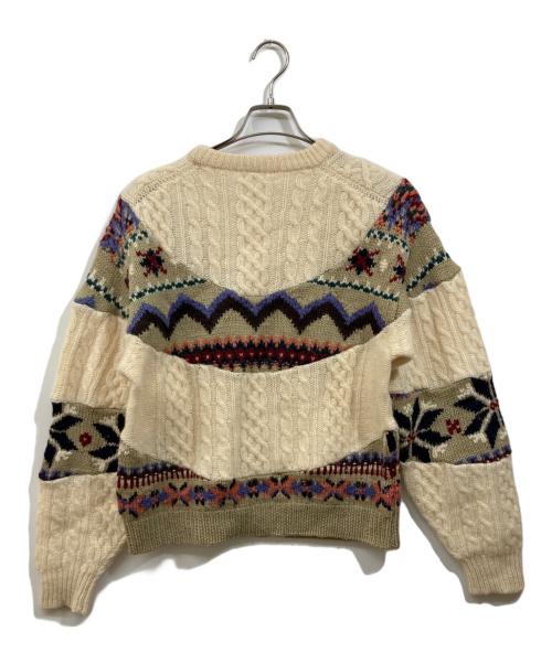 tomoki yurita（トモキユリタ）tomoki yurita (トモキユリタ) リメイクニット ベージュ サイズ:Freeの古着・服飾アイテム