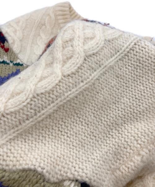 tomoki yurita（トモキユリタ）tomoki yurita (トモキユリタ) リメイクニット ベージュ サイズ:Freeの古着・服飾アイテム