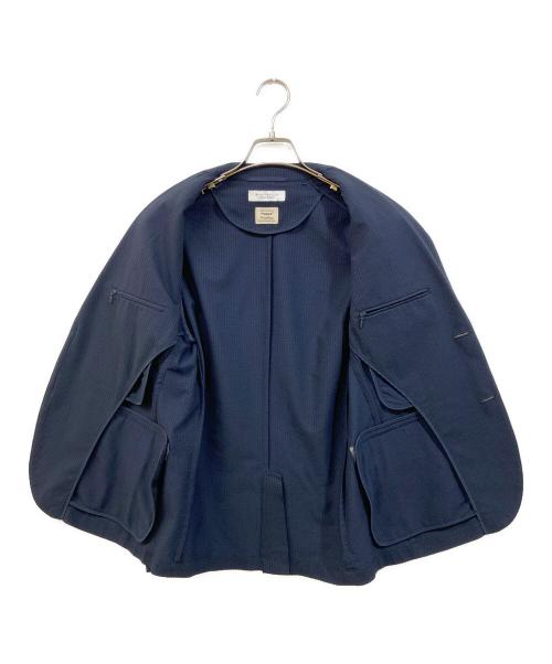 BEAUTY&YOUTH（ビューティーアンドユース）BEAUTY&YOUTH (ビューティーアンドユース) ドライ シアサッカー 2B ジャケット セットアップ ネイビー サイズ:SIZE Mの古着・服飾アイテム