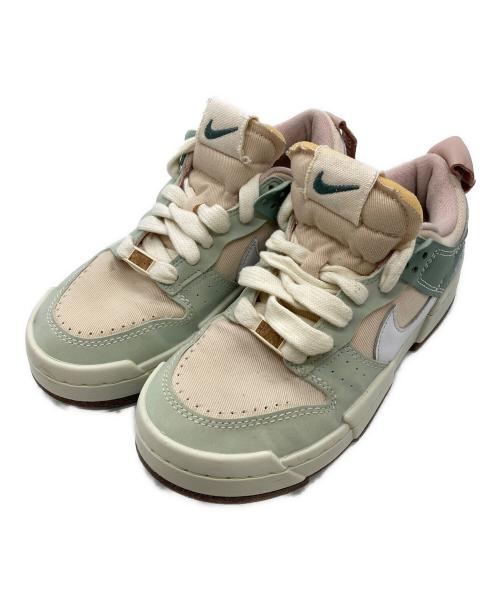 NIKE（ナイキ）NIKE (ナイキ) WMNS DUNK LOW DISRUPT 'DANDY DANDELIONS' / PEARL WHITE SEA GLASS SEAFOAM マルチカラー サイズ:24.5cmの古着・服飾アイテム