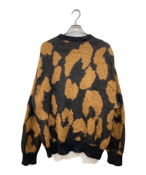 MAISON SPECIAL（メゾンスペシャル）MAISON SPECIAL (メゾンスペシャル) レオパードクルーネックニット ブラウン×ブラック サイズ:Ｌの古着・服飾アイテム
