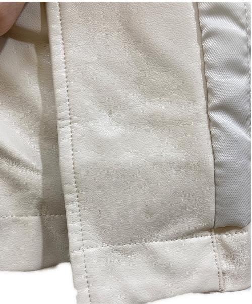 MAISON SPECIAL（メゾンスペシャル）MAISON SPECIAL (メゾンスペシャル) フェイクレザージャケット ベージュ サイズ:Mの古着・服飾アイテム