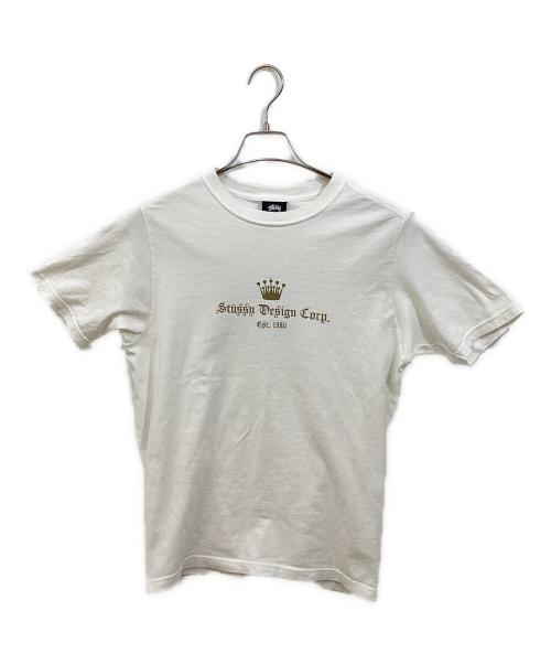 stussy（ステューシー）stussy (ステューシー) CrownBoxy Tシャツ ホワイト サイズ:Ｓの古着・服飾アイテム