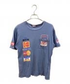 hystericsヒステリックス）の古着「プリントカットソー」｜ネイビー