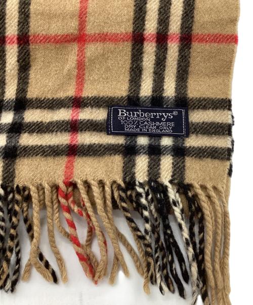 Burberry's（バーバリー）Burberry's (バーバリーズ) ノバチェックカシミヤストール ベージュの古着・服飾アイテム