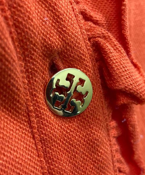 TORY BURCH（トリーバーチ）TORY BURCH (トリーバーチ) 金ボタンポロシャツ オレンジ サイズ:XSの古着・服飾アイテム