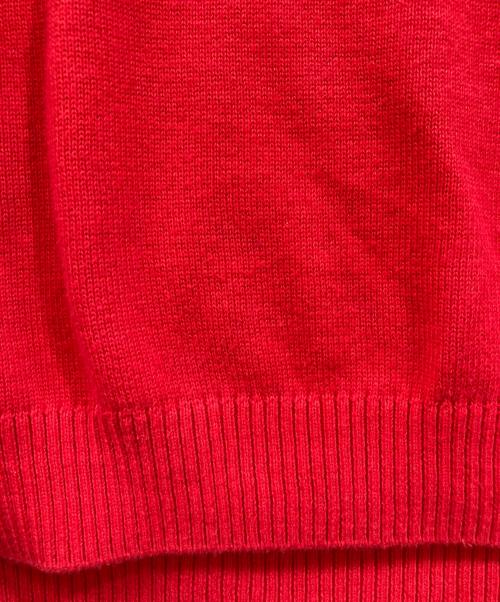 SUPREME（シュプリーム）SUPREME (シュプリーム) plaid knit polo レッド サイズ:Mの古着・服飾アイテム