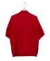 SUPREME (シュプリーム) plaid knit polo レッド サイズ:M：12000円
