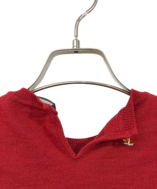 Salvatore Ferragamo（サルヴァトーレ フェラガモ）Salvatore Ferragamo (サルヴァトーレ フェラガモ) 半袖ニット レッド サイズ:XSの古着・服飾アイテム