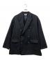 MAISON SPECIAL（メゾンスペシャル）の古着「Prime-Over Wool Chambray Peaked Lapel Double Tailored Jacket」｜ブラック