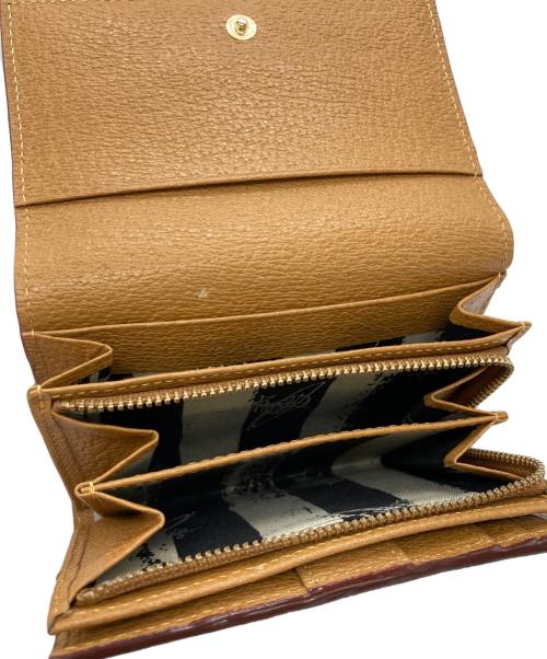 Vivienne Westwood（ヴィヴィアンウエストウッド）Vivienne Westwood (ヴィヴィアンウエストウッド) 2つ折り財布 ブラウンの古着・服飾アイテム