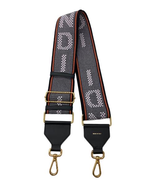 FENDI（フェンディ）FENDI (フェンディ) ピンクリボンショルダーストラップ ブラックの古着・服飾アイテム