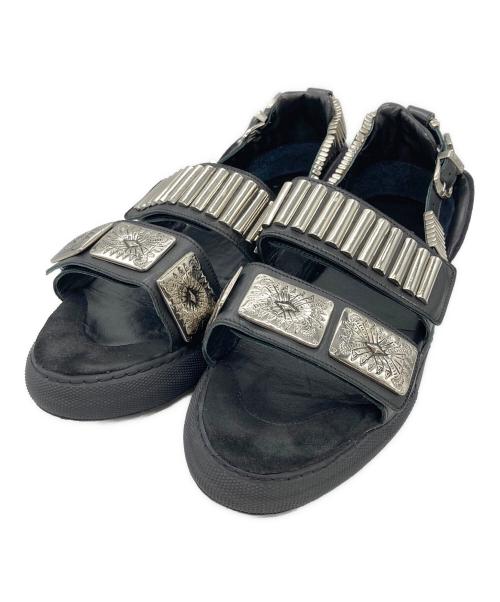 TOGA PULLA（トーガ プルラ）TOGA PULLA (トーガ プルラ) METAL SNEAKER SANDALS ブラック サイズ:SIZE 43の古着・服飾アイテム