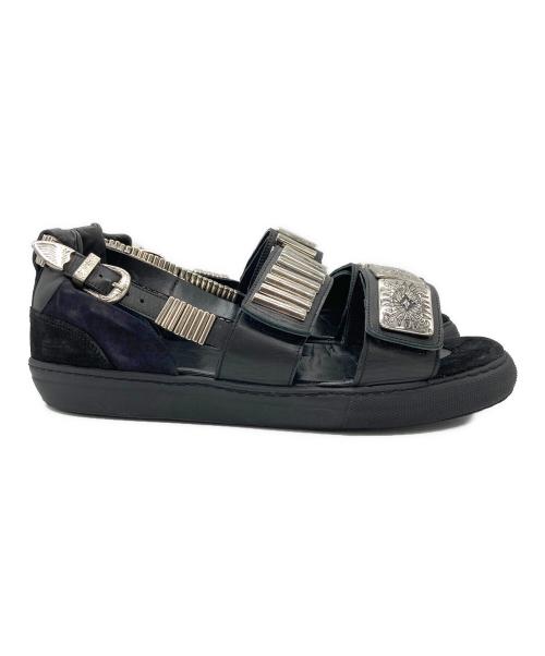 TOGA PULLA（トーガ プルラ）TOGA PULLA (トーガ プルラ) METAL SNEAKER SANDALS ブラック サイズ:SIZE 43の古着・服飾アイテム