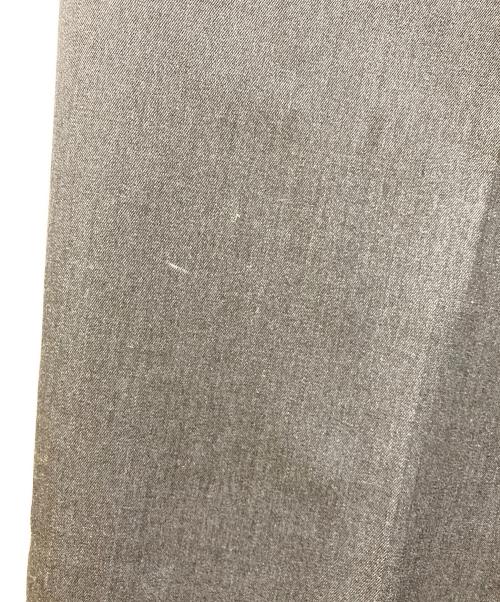 ATON（エイトン）ATON (エイトン) ウールギャバジンタックワイドパンツ グレー サイズ:2の古着・服飾アイテム