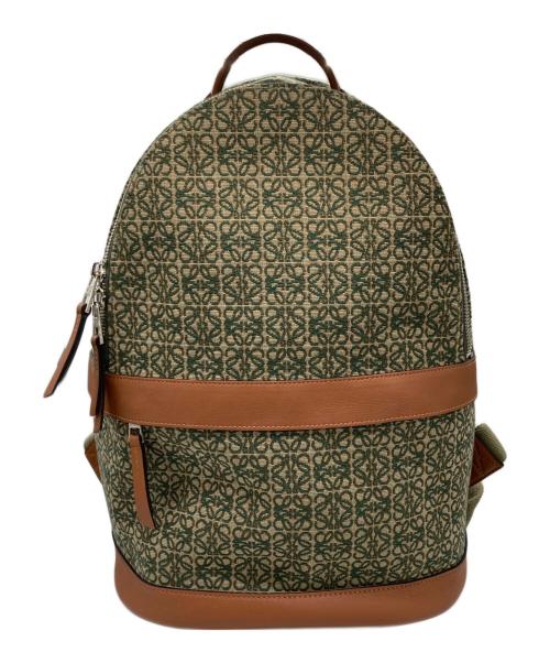 LOEWE（ロエベ）LOEWE (ロエベ) アナグラムバックパック カーキの古着・服飾アイテム