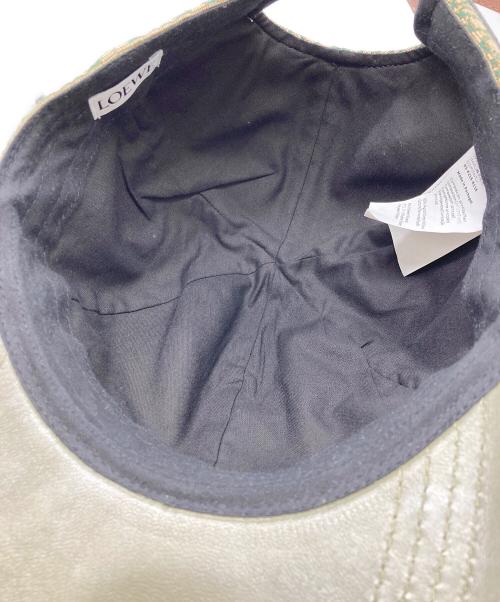 LOEWE（ロエベ）LOEWE (ロエベ) アナグラムキャップ カーキの古着・服飾アイテム