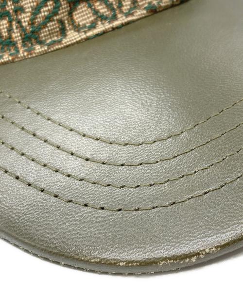 LOEWE（ロエベ）LOEWE (ロエベ) アナグラムキャップ カーキの古着・服飾アイテム