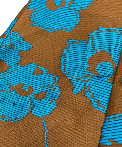 LANVIN en Bleu（ランバンオンブルー）LANVIN en Bleu (ランバンオンブルー) フラワージャガードスカート ブラウン サイズ:38の古着・服飾アイテム