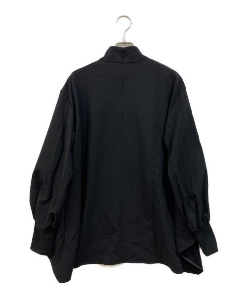 LE PHIL（ル フィル）LE PHIL (ル フィル) バックピーチストレッチブラウス ブラック サイズ:Fの古着・服飾アイテム